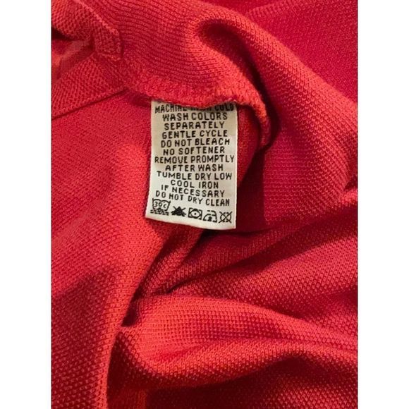 Tommy Bahama Reddish Orange Men's Size M Short Sleeve Polo Shirt - Picture 12 of 12